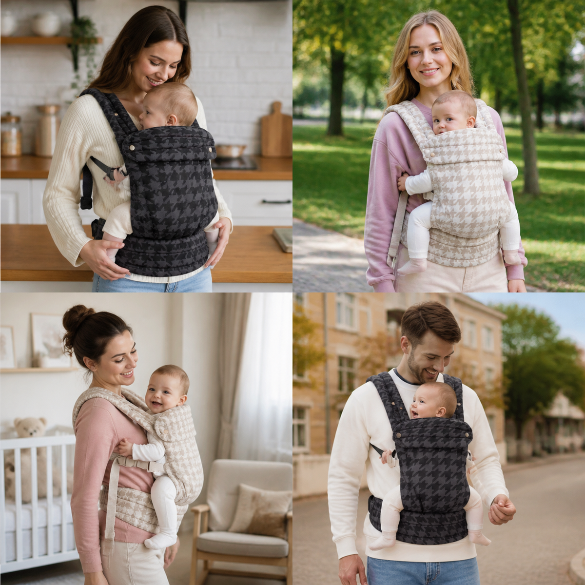 Ergonomische Babytrage – Atmungsaktiv & verstellbar