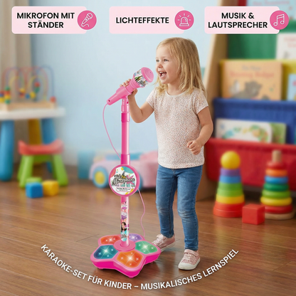Karaoke-Set für Kinder mit Mikrofon & Ständer – Musikalisches Lernspiel