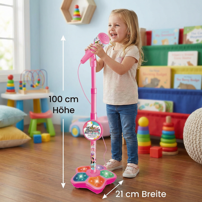 Karaoke-Set für Kinder mit Mikrofon & Ständer – Musikalisches Lernspiel