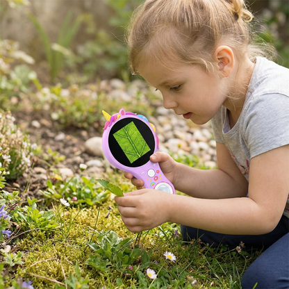 Kinder Video-Mikroskop mit Bildschirm – Mobiles Forschungsgerät für kleine Entdecker