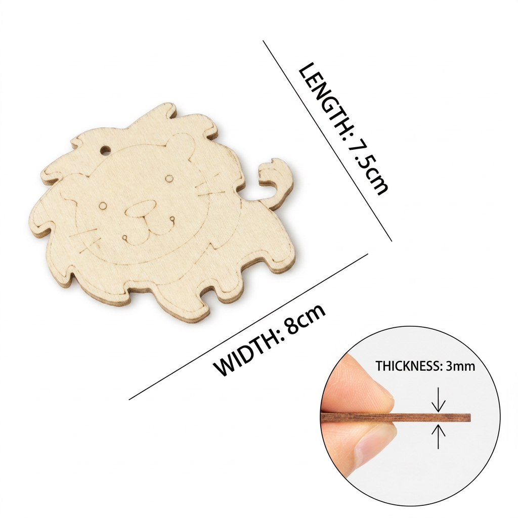 DIY-Holz-Bastelset zum Bemalen & Spielen für Kinder