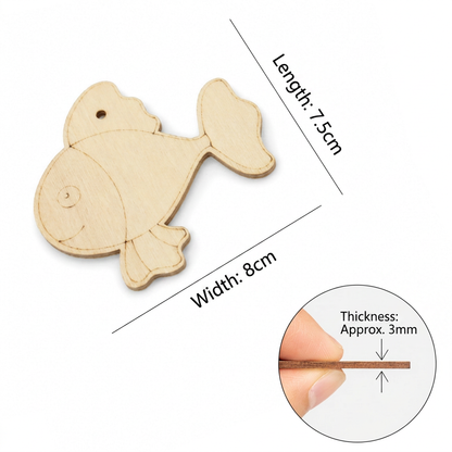 DIY-Holz-Bastelset zum Bemalen & Spielen für Kinder