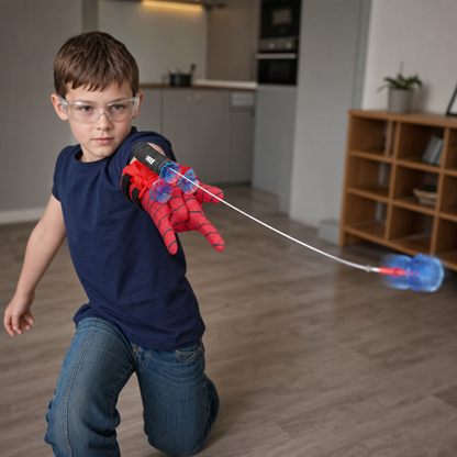 Superhelden-Netzwerfer-Handschuhset – Handgelenk-Werfer mit Saugnapf-Pfeilen