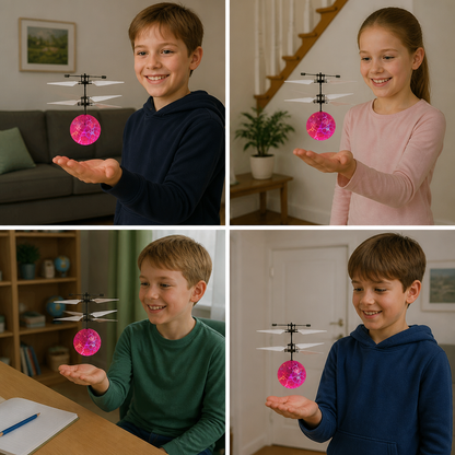 Handgesteuerter fliegender LED-Ball-Drohne für Kinder