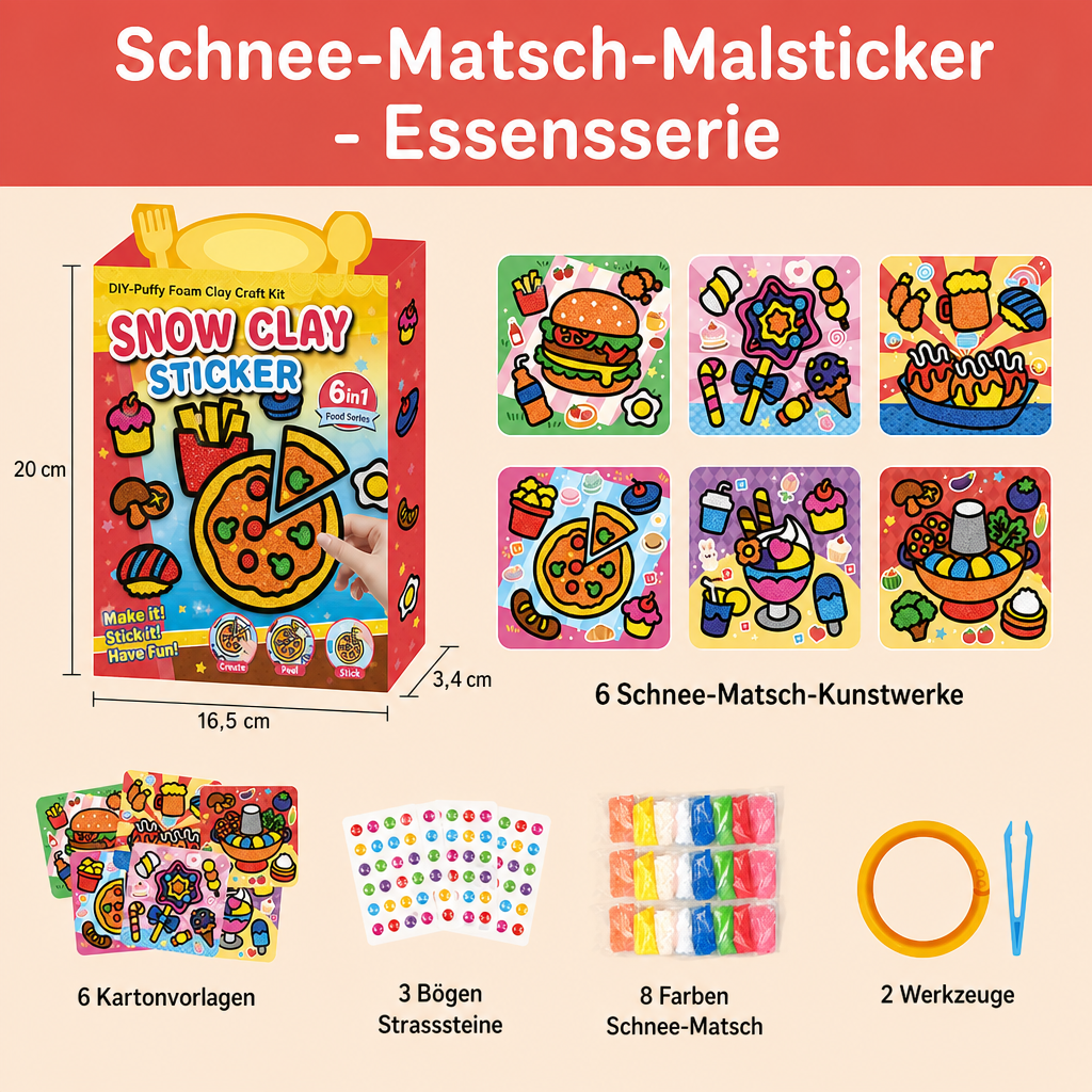 DIY-Knet-Sticker-Bastelset für Kinder
