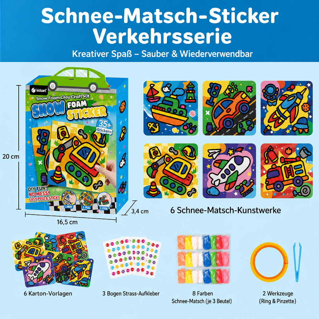 DIY-Knet-Sticker-Bastelset für Kinder