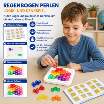 Regenbogen-Perlen-Puzzlebrett – Logik- & Problemlösungsspiel