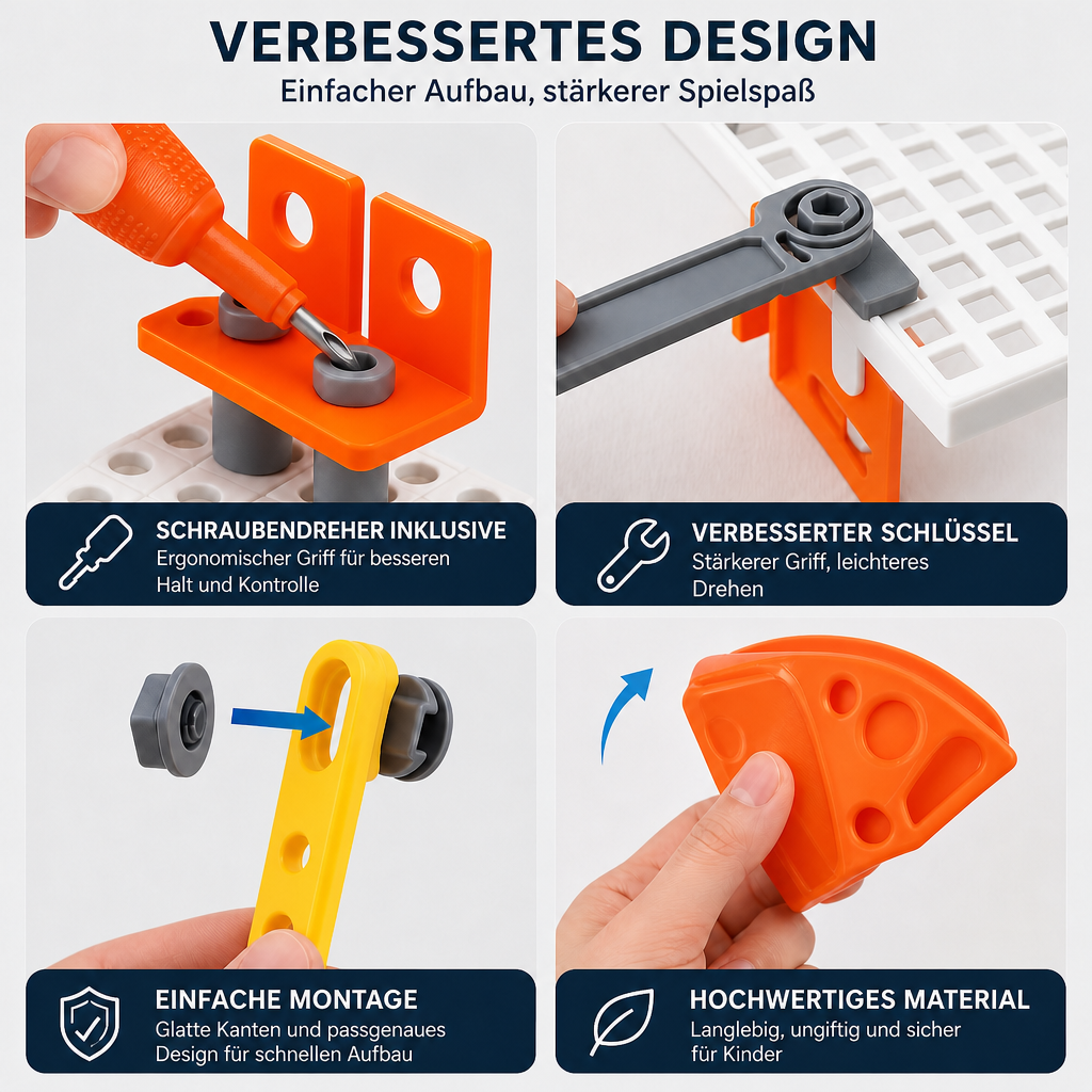 Flexibles MINT-Schrauben- & Muttern-Bausteinset