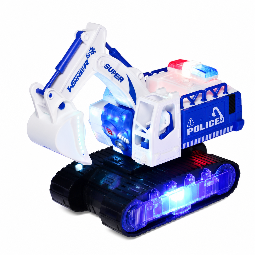 Elektrischer Verwandlungs-Roboter-Bagger mit Licht & Sound