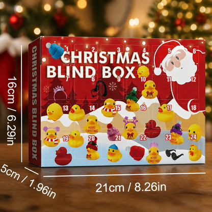 Weihnachts-Adventskalender mit Gummienten