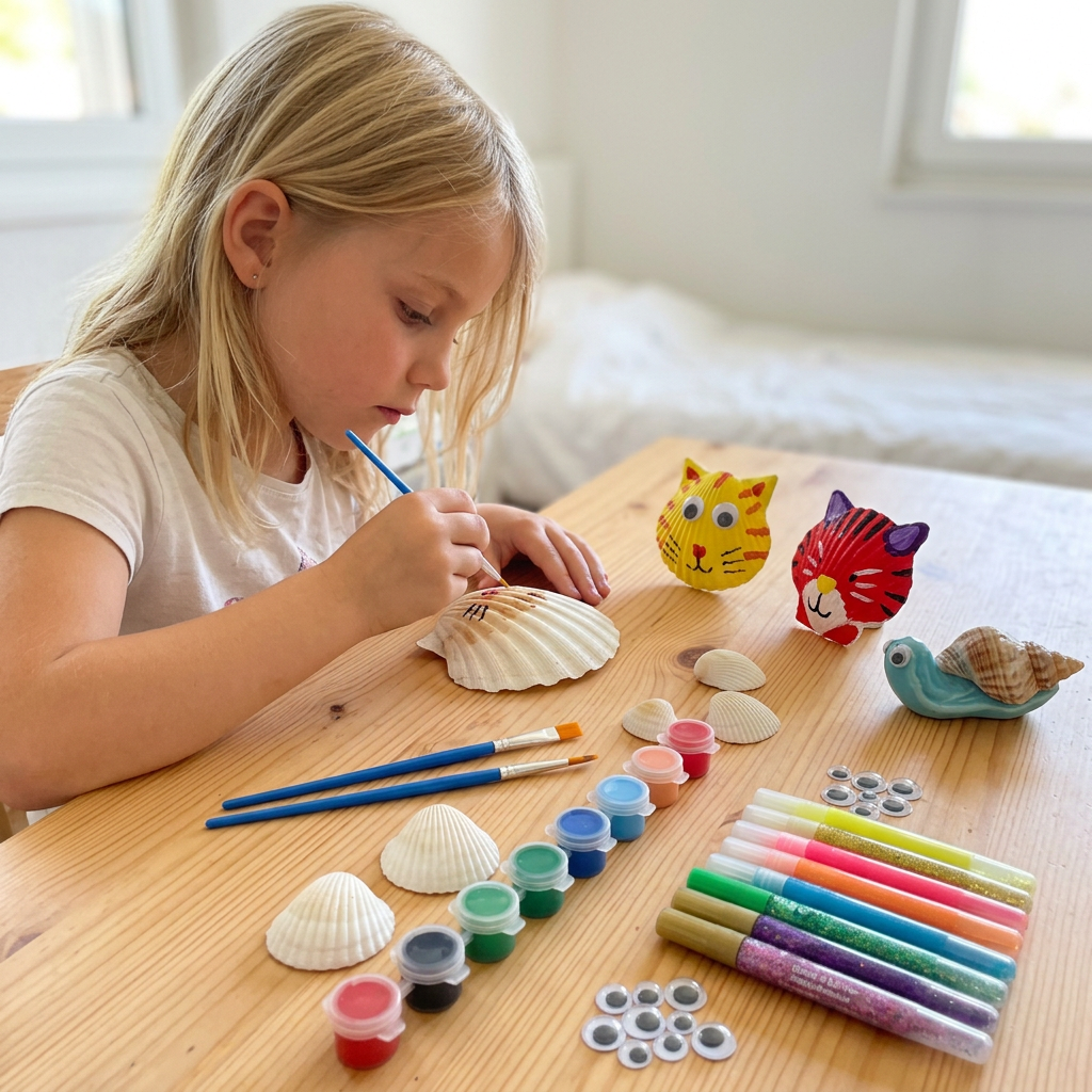 Glow-in-the-Dark Muschel-Malset – Leuchtendes DIY-Bastelset