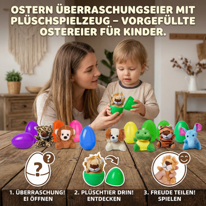 Ostereier-Überraschungsset mit Plüschtieren – Gefüllte Eier für Kinder