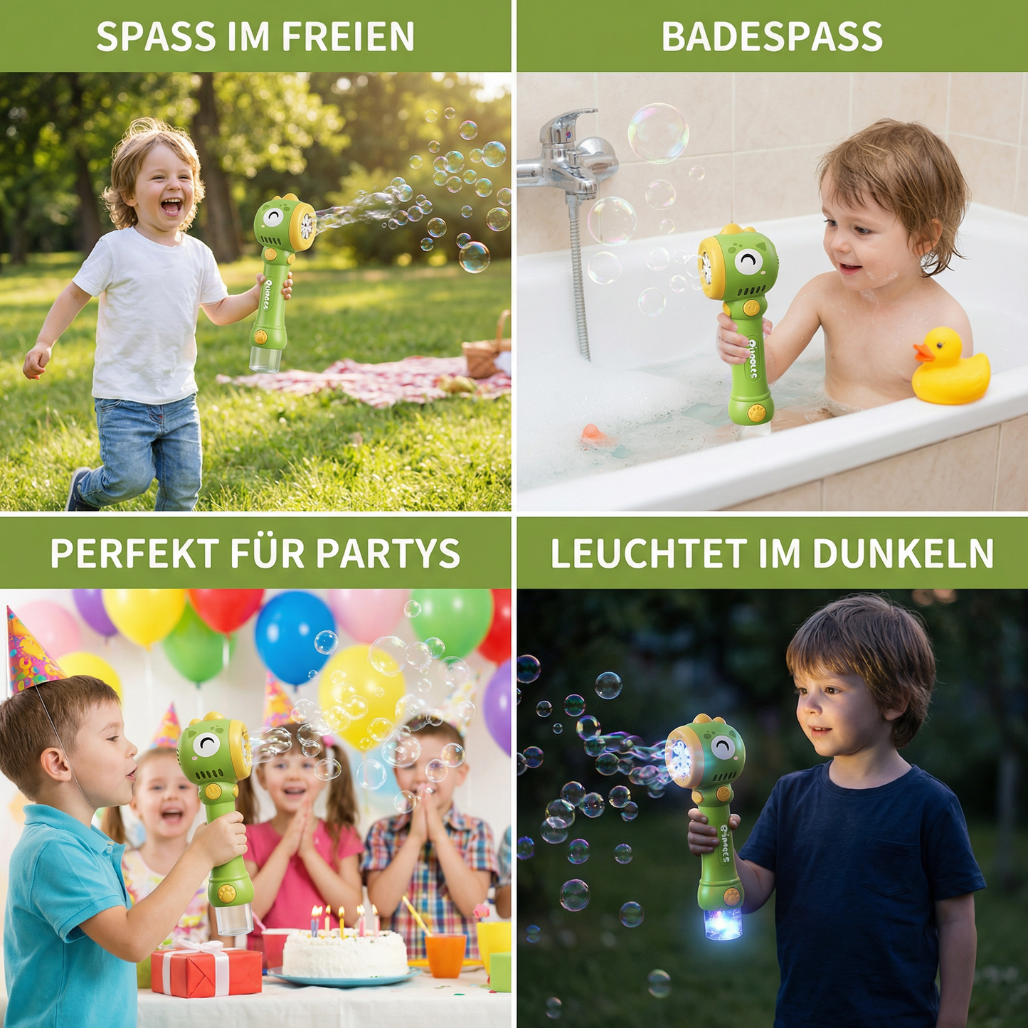 Leuchtender Seifenblasen-Stab für Kinder – Automatischer Bubble Maker