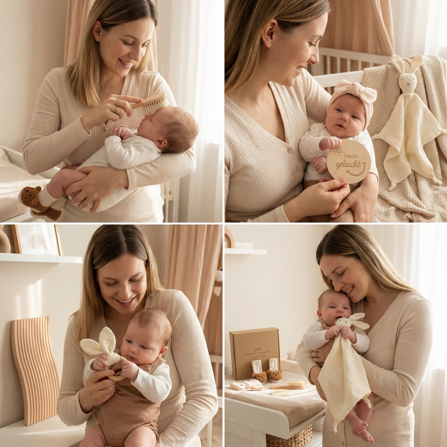 6-Teiliges Neugeborenen Geschenkbox Set  – Baby Erstausstattung