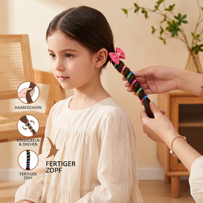 Süßes Spiral-Haargummi-Set für Kinder