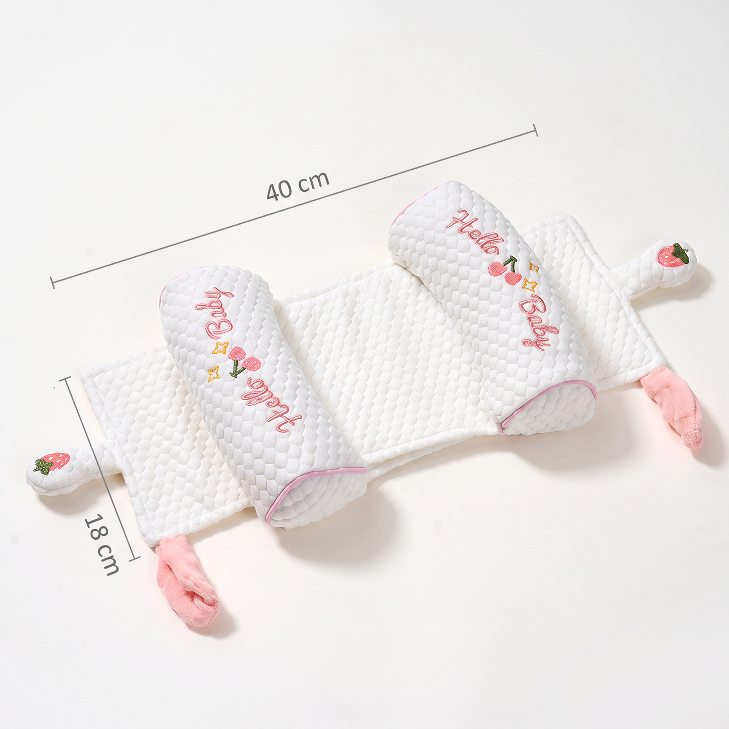 Verstellbares Babykopfkissen mit Hirsefüllung