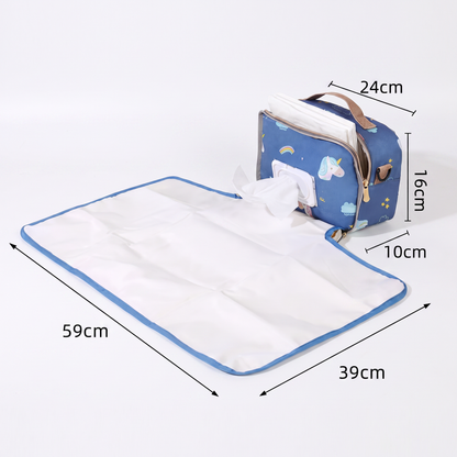 3-in-1 Kinderwagen-Organizer – Wasserdichte Wickeltasche mit isolierten Fächern