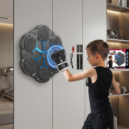 Bluetooth Musik-Boxtrainer für die Wand – Interaktives Boxziel mit Licht & Sound