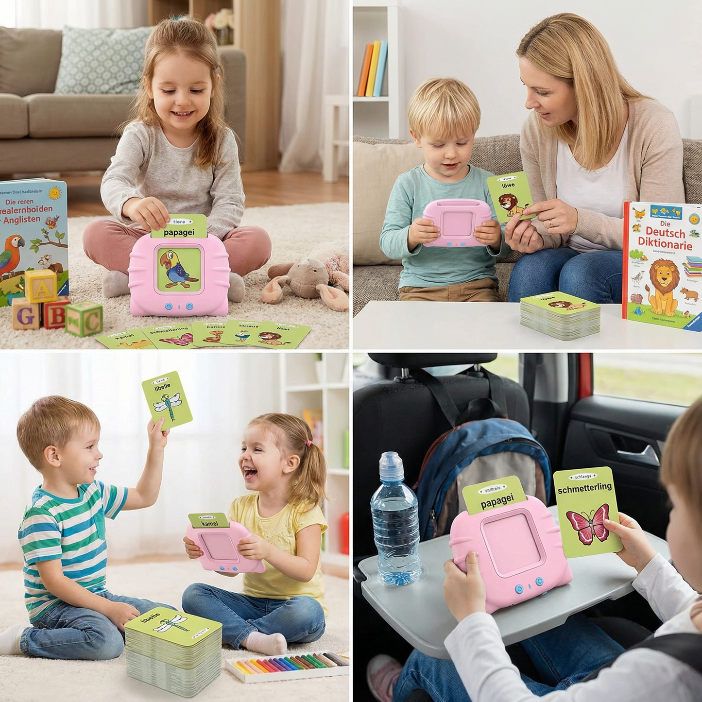 Sprechende Englisch Lernkarten – Interaktives Lernspiel für Kinder
