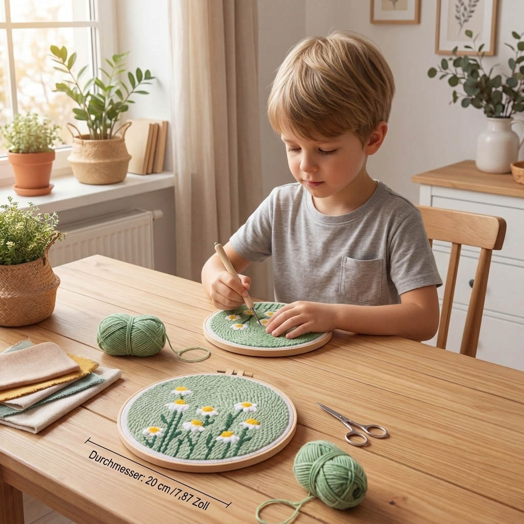 DIY Stanzstick-Nadel Stickset – Anfänger Set mit Schönen Motiven