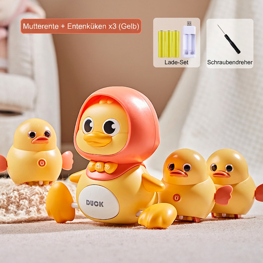 Entefamilie Krabbel- und Lernspielzeug mit Musik für Babys
