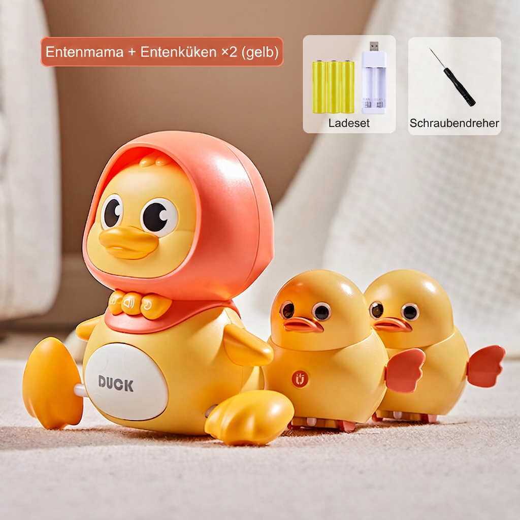 Entefamilie Krabbel- und Lernspielzeug mit Musik für Babys