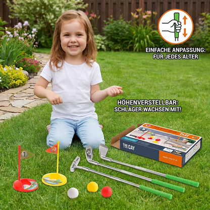 Kinder Golfspiel-Set mit Größenanpassbaren Schlägern - Perfekt für den Garten