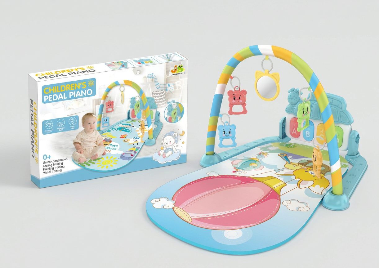 Interaktives Baby-Pedal-Piano – Motorik- & Sensorik-Spielzeug