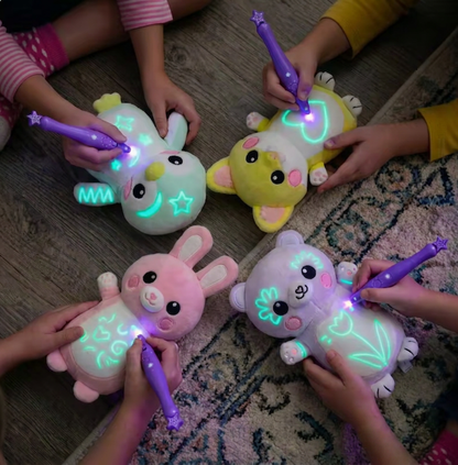 Magisches Kuscheltier mit Leuchtstift – Interaktives Leucht-Plüschtier für Kinder