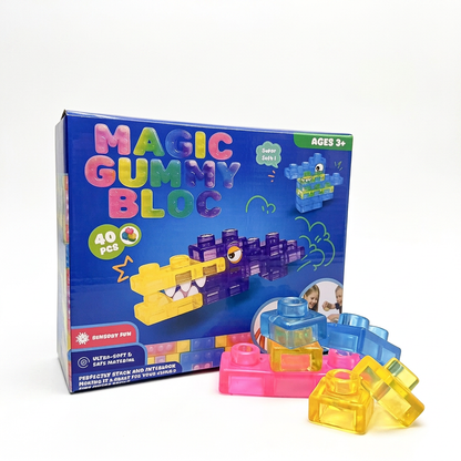 Zauberhafte Gummiblockchen, weiche Bausteine für Kinder