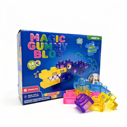 Zauberhafte Gummiblockchen, weiche Bausteine für Kinder