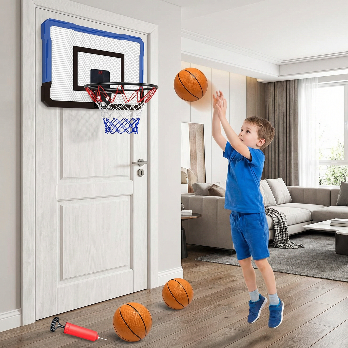 Mini Basketballkorb für Kinder – Wand- & Türkorb Set für Zuhause