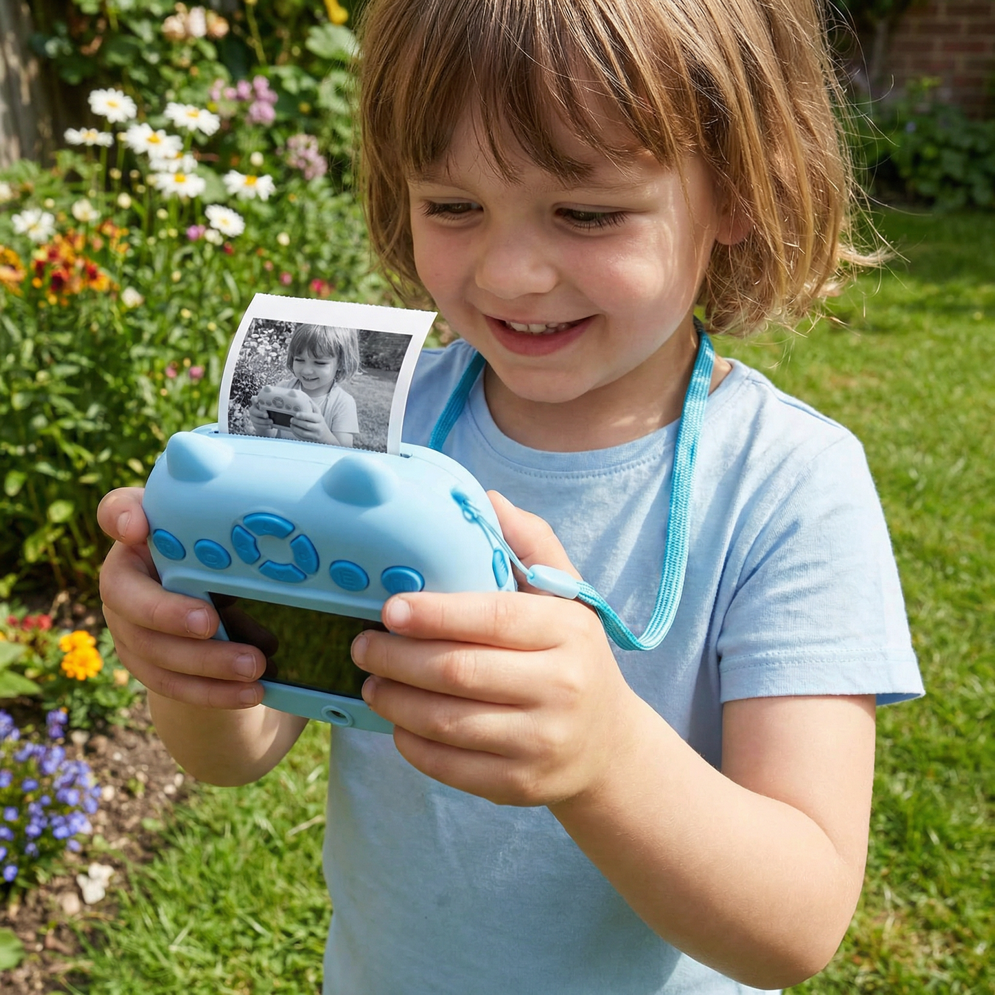 Kinder Sofortbildkamera – Mini Digitalkamera mit HD-Foto & integriertem Drucker
