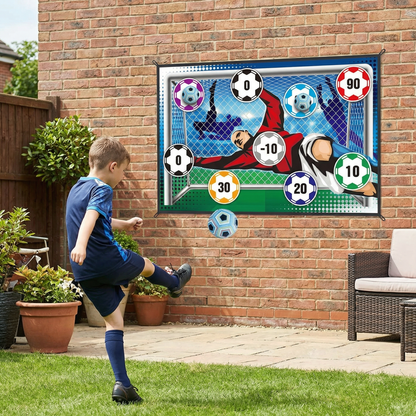 Klebende Fußball Zielschuss Wand  – Indoor & Outdoor Trainings- und Spielset