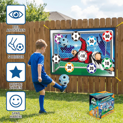 Klebende Fußball Zielschuss Wand  – Indoor & Outdoor Trainings- und Spielset