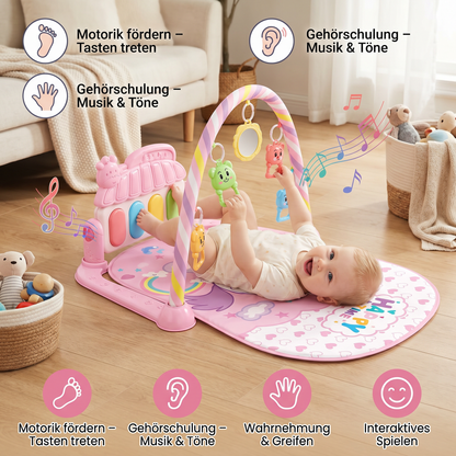 Interaktives Baby-Pedal-Piano – Motorik- & Sensorik-Spielzeug