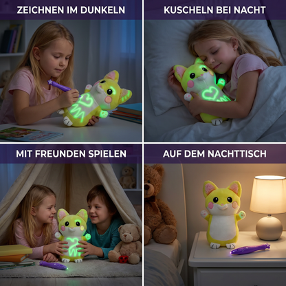 Magisches Kuscheltier mit Leuchtstift – Interaktives Leucht-Plüschtier für Kinder