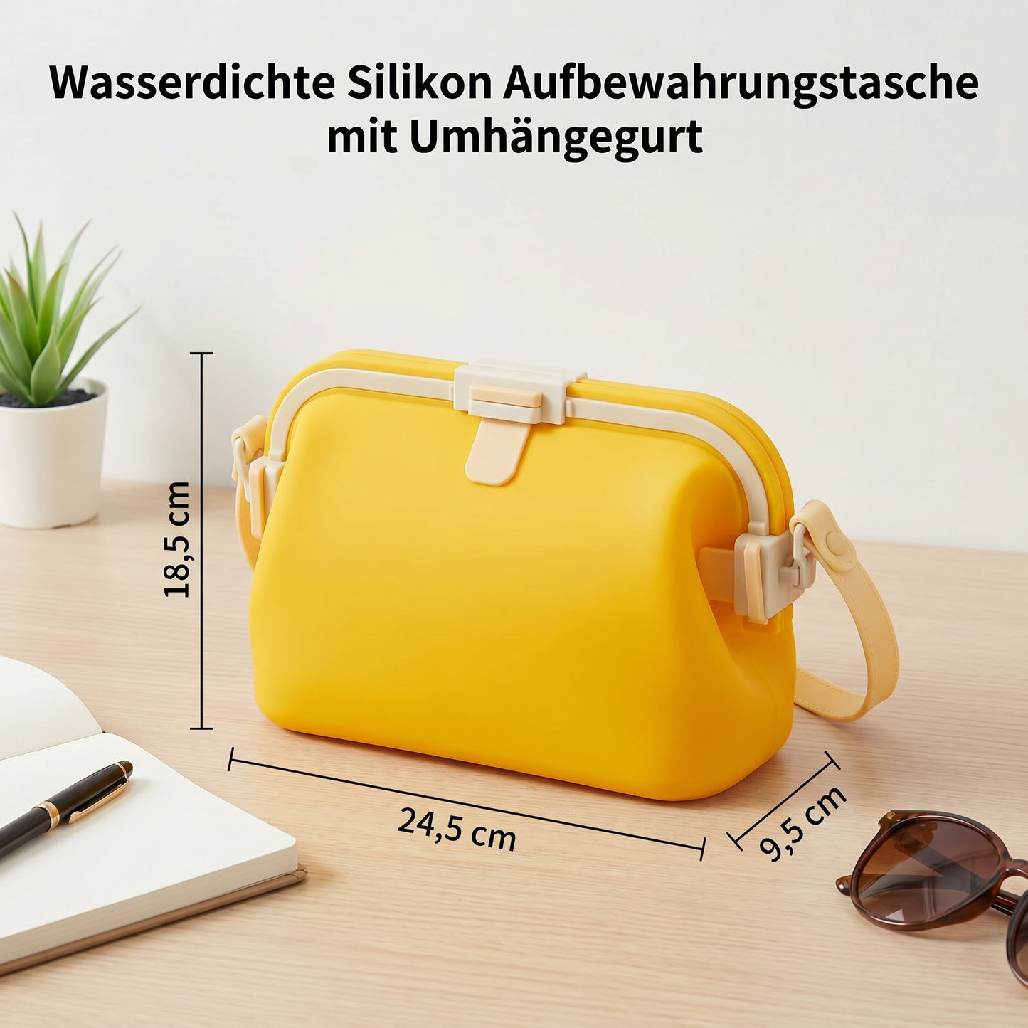 Wasserdichte Silikon Aufbewahrungstasche mit Umhängegurt