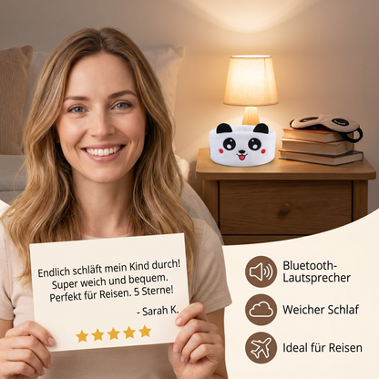 2-in-1 Schlaf-Kopfband mit Bluetooth-Lautsprechern – Weiches Kopfband für Reisen & entspannten Schlaf