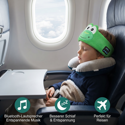 2-in-1 Schlaf-Kopfband mit Bluetooth-Lautsprechern – Weiches Kopfband für Reisen & entspannten Schlaf