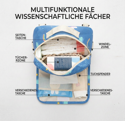 3-in-1 Kinderwagen-Organizer – Wasserdichte Wickeltasche mit isolierten Fächern
