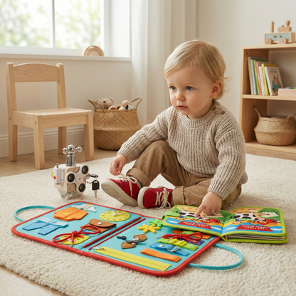 3-Teiliges Montessori Spiel- & Entdeckerset für selbstständiges Lernen