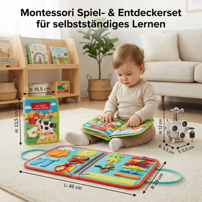 3-Teiliges Montessori Spiel- & Entdeckerset für selbstständiges Lernen