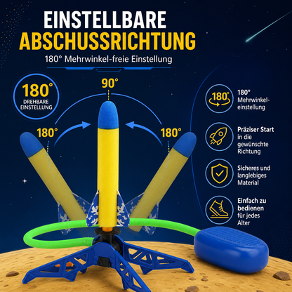 Sicherer & weicher Raketenwerfer für Kinder – Luftbetriebenes Spielzeug für drinnen