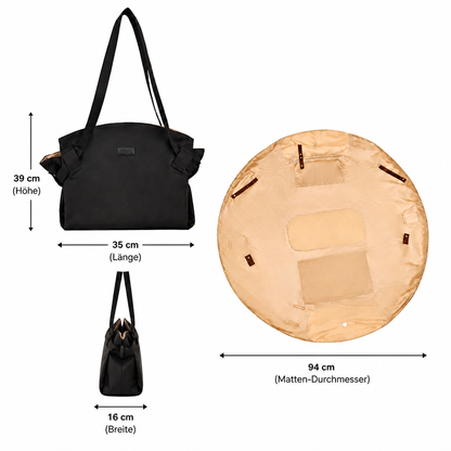 2-in-1 Faltbare Wickeltasche & Wickelunterlage – Leichte, geräumige Reisetasche für Mütter
