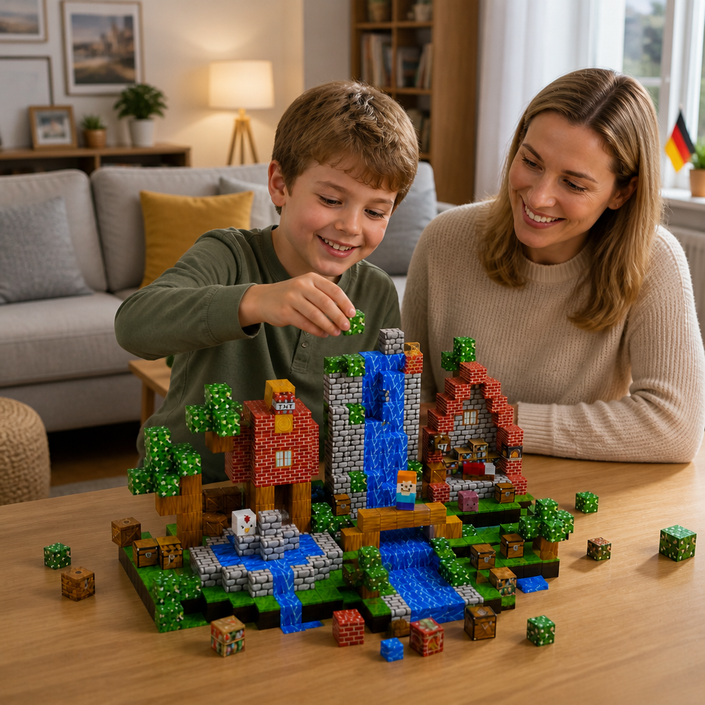 100-teiliges Magnetbaustein-Würfelset – Montessori-MINT-Konstruktionsspielzeug für Kinder