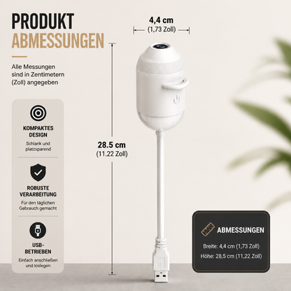 NightSky dimmbarer USB-Galaxieprojektor mit Sternen- & Auroraeffekten