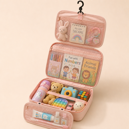Familien-Reise-Organizer-Tasche für Spielzeug & Alltagsutensilien