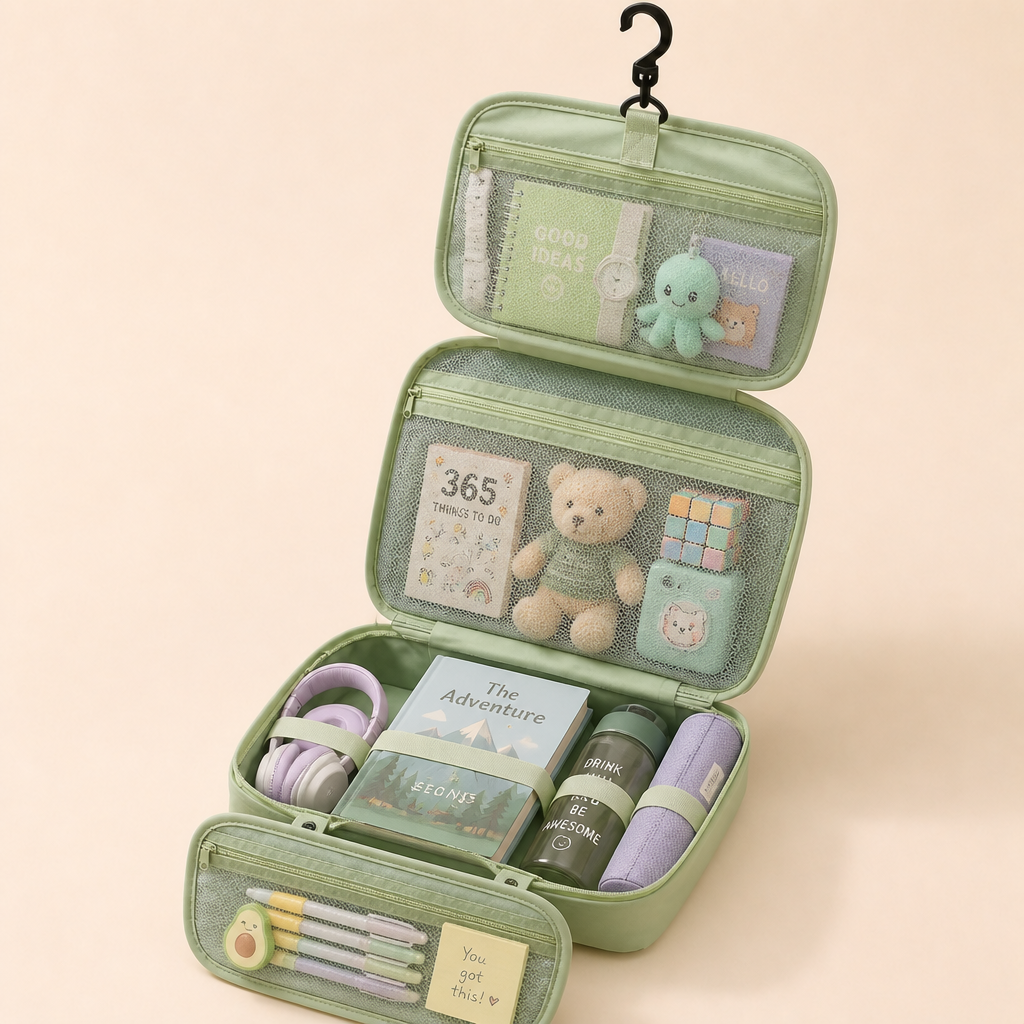 Familien-Reise-Organizer-Tasche für Spielzeug & Alltagsutensilien