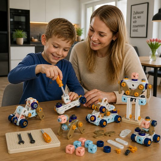 DIY-Werkzeugset für Kinder mit elektrischem Bohrer – MINT-Bauset